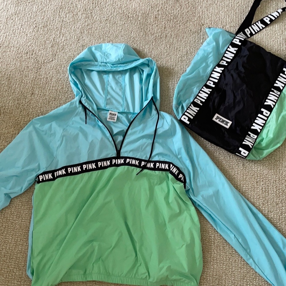 Matching PINK Windbreaker and Bag